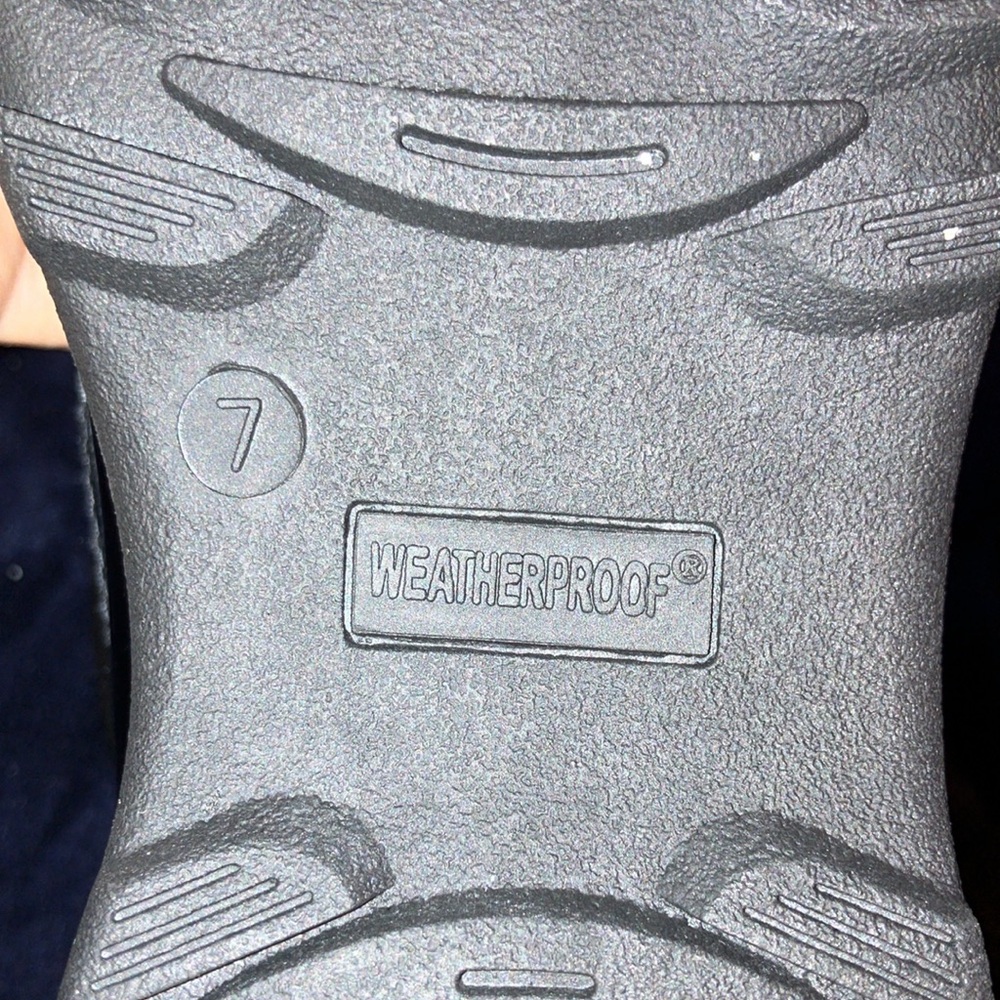New Weatherproof boots black 
size 7 - Picture 11 of 13